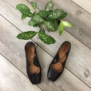 PIKOLINOS Leather Square Toe Low Heel Loafers